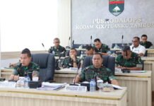 Karhutla Jadi Perhatian, Kodam XIX/Tuanku Tambusai Gelar Tactical Floor Game Virtual