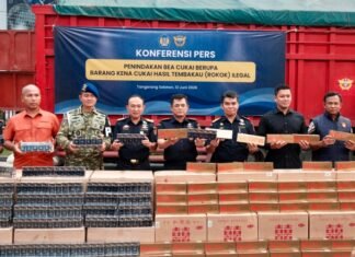 Bea Cukai Gagalkan Peredaran 8,2 Juta Batang Rokok Ilegal di Jalur Merak-Bakauheni