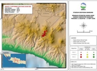 BMKG Dalami Sumber 118 Gempa di Kabupaten Bandung