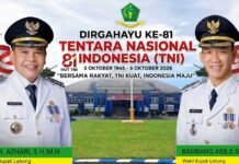 HUT ke-81 TNI, Pemkab Lebong Perkuat Sinergi untuk Keamanan dan Pembangunan Daerah