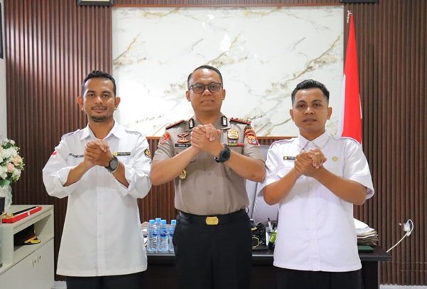 Bangun Kemitraan dengan Polri, Pemuda ICMI Kota Tual Sambangi Kapolres Malra