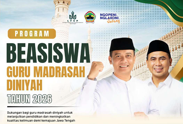 Pemprov Jateng Buka Beasiswa Guru Madin, S1 dan S2 Dibiayai