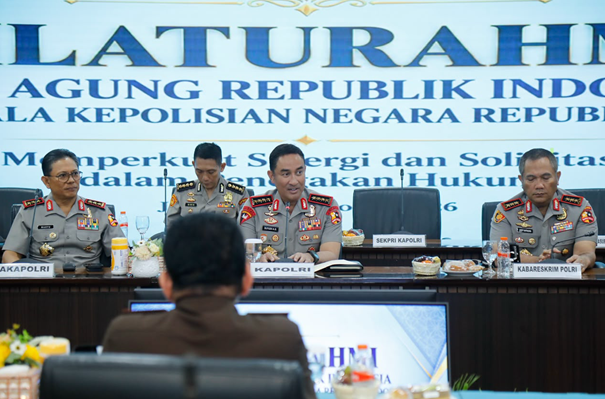 Temui Jaksa Agung, Kapolri Suyudi Dorong Kolaborasi Penegakan Hukum